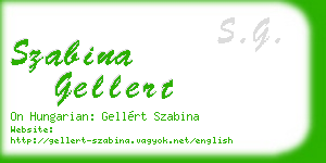 szabina gellert business card